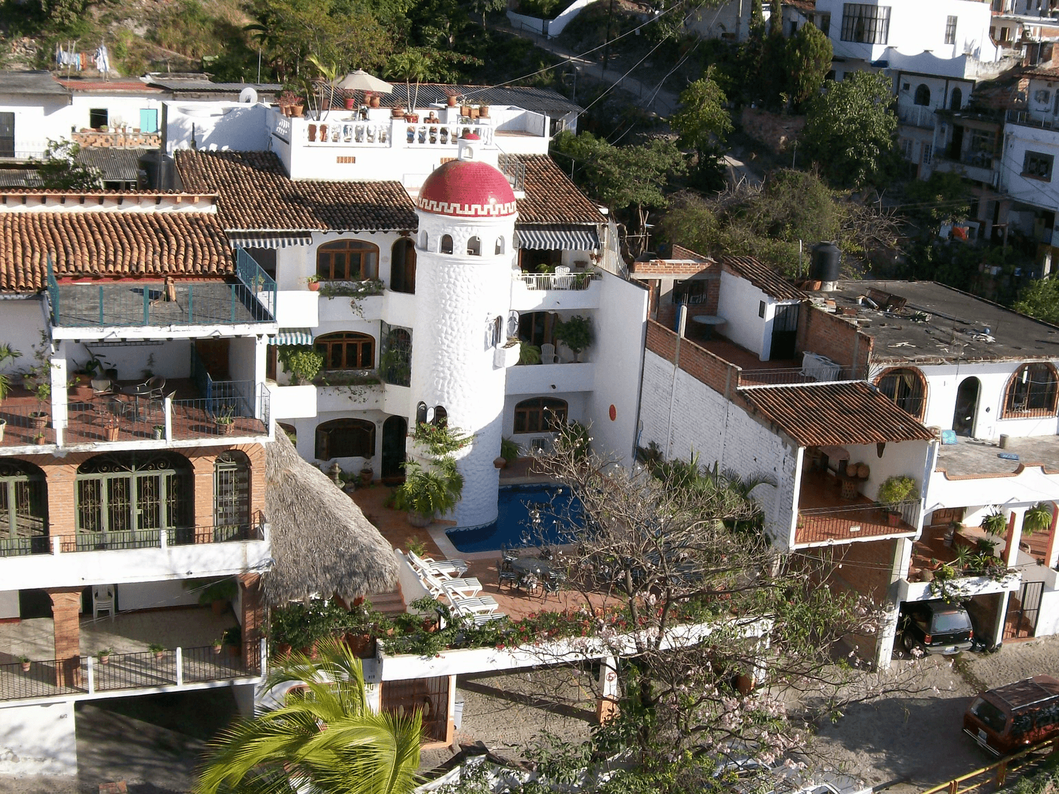 Drone view of the location